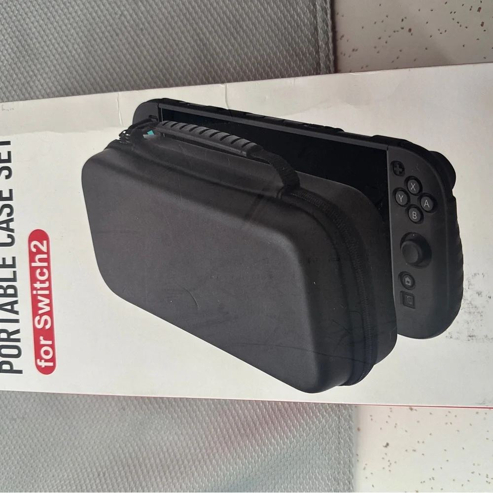 Black Portable Case Set for Switch2